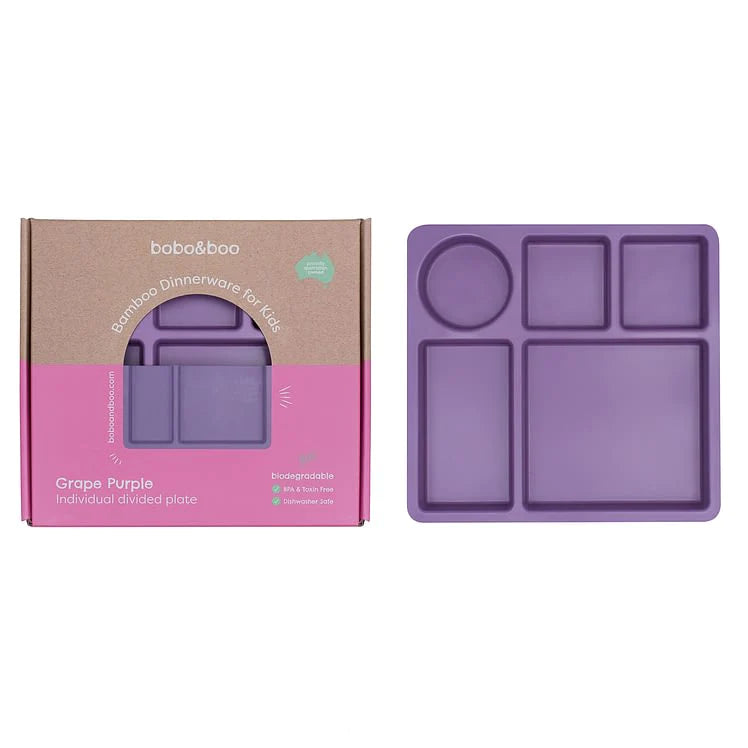 Bobo&Boo | Bento Plate - Grape Purple