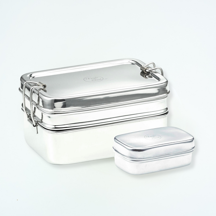 Meals in Steel | Large Double-Layer Lunchbox