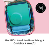 MontiiCo | Large Insulated Lunch Bag (Block Colour) - assorted colours