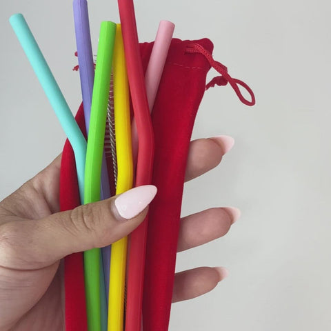 MontiiCo | Silicone Straws - Fruity Pop