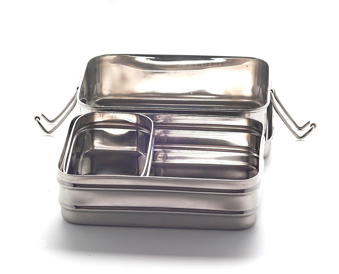 Meals in Steel | Large Double-Layer Lunchbox