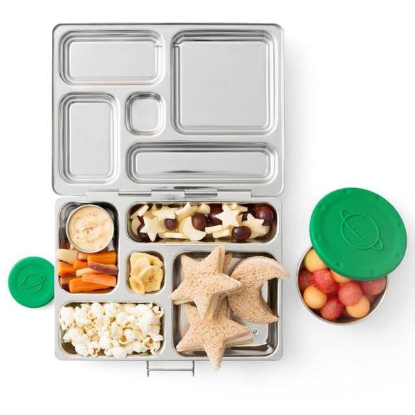 PlanetBox Rover Stainless Steel Bento Lunch Box with 5 Compartments for  Adults and Kids, Sharks Carry Bag and Magnets