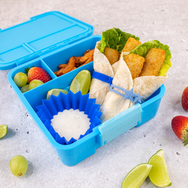 wrap bands back in stock fun lunchbox lunch bags insulated Montii Co Little Lunchbox Co shark unicorn dinosaur