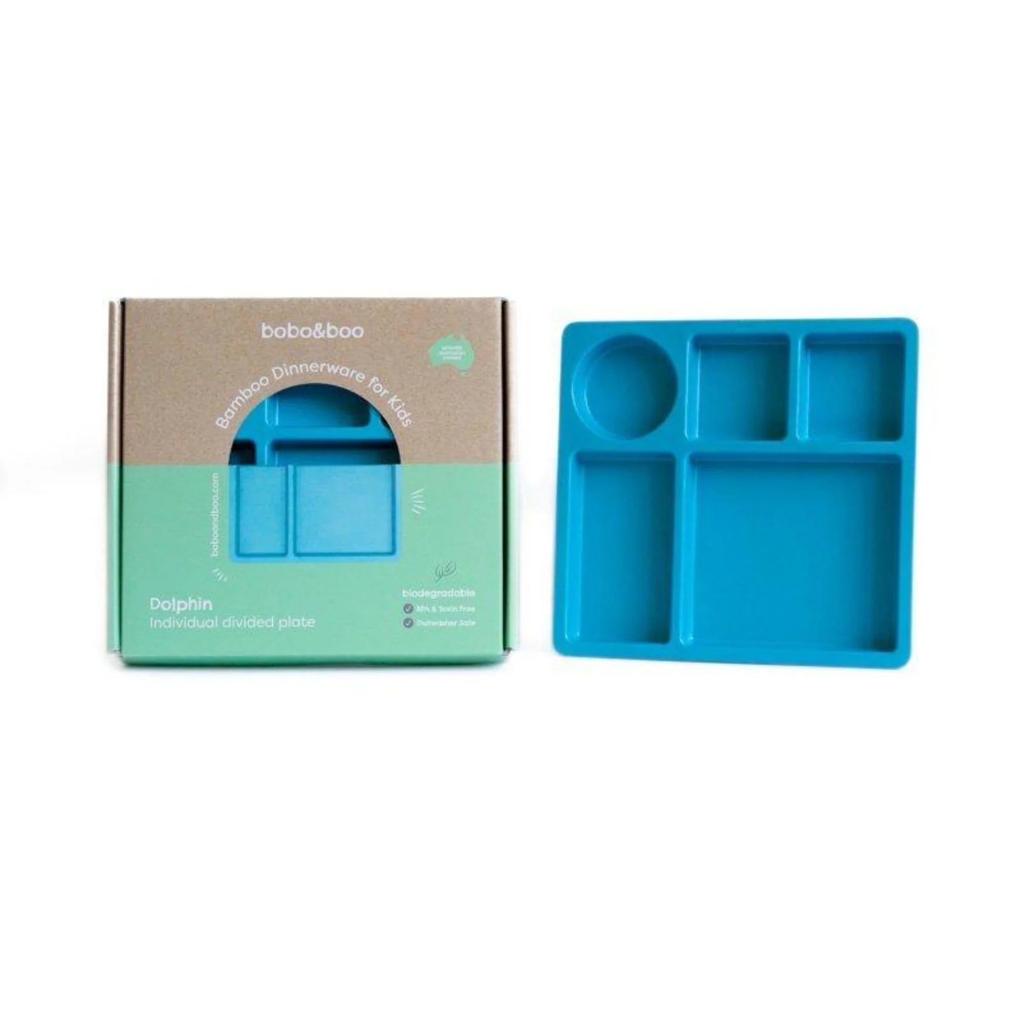 Bobo&Boo | Bento Plate - Dolphin Blue – The Lunchbox Queen