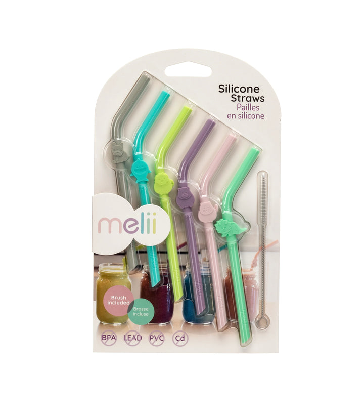 Melii | Silicone Animal Straws