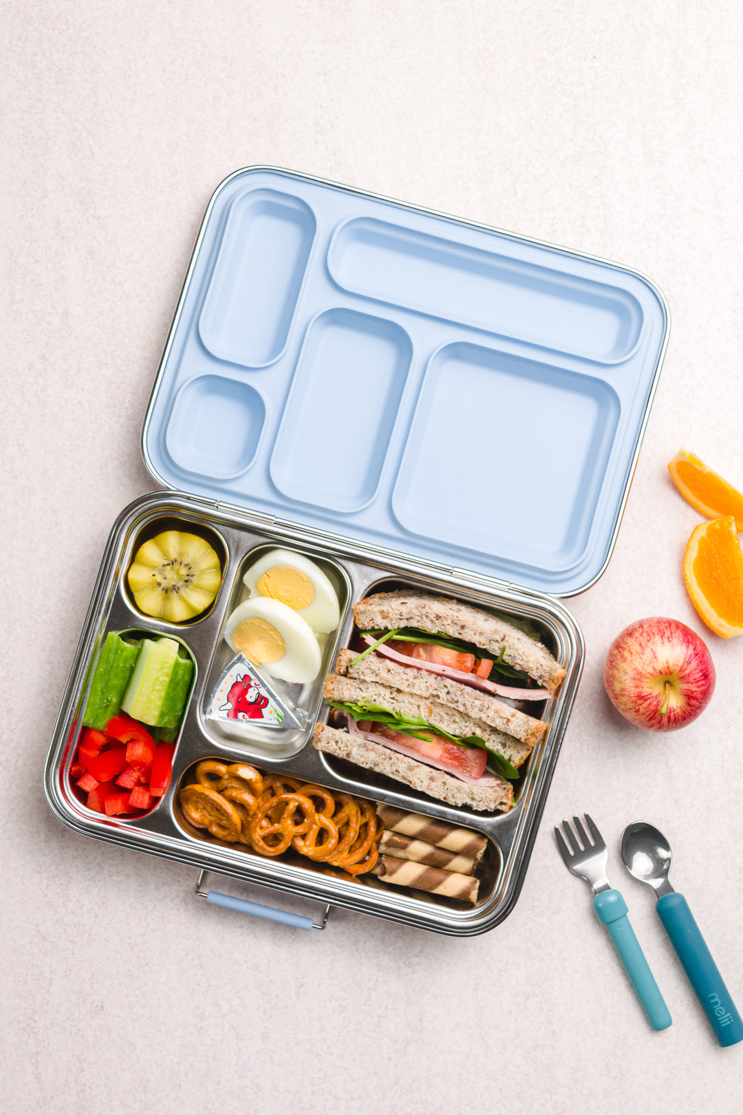 Nestling | 'Colours' Stainless Steel Lunchbox
