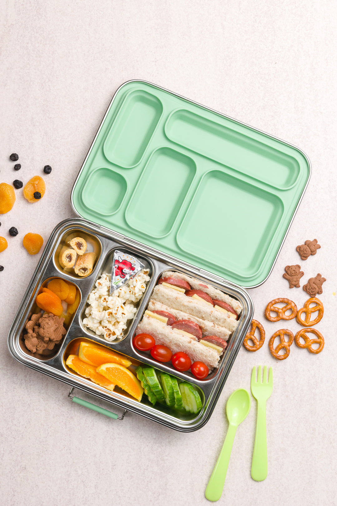 Nestling | 'Colours' Stainless Steel Lunchbox