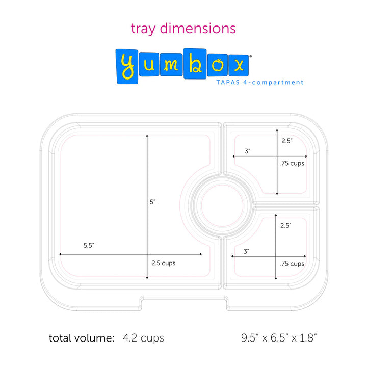 Yumbox | Tapas 4 Compartments