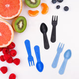 Lunch Punch | Mini Fork &Spoon Set - assorted colours