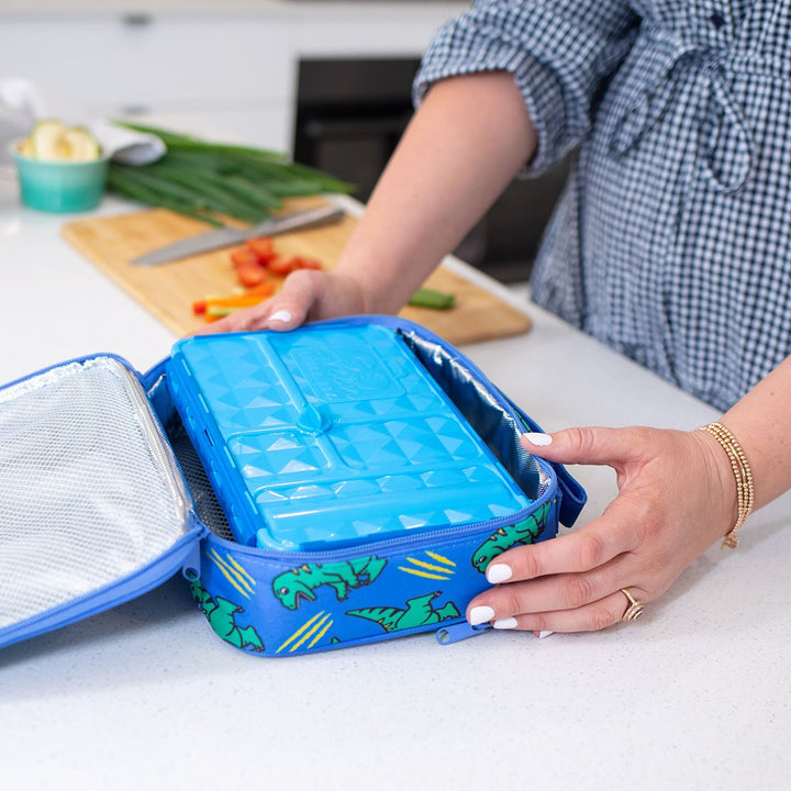 NZ best kids mini medium dino dinosaur insulated lunchbox lunch bag sale discount code