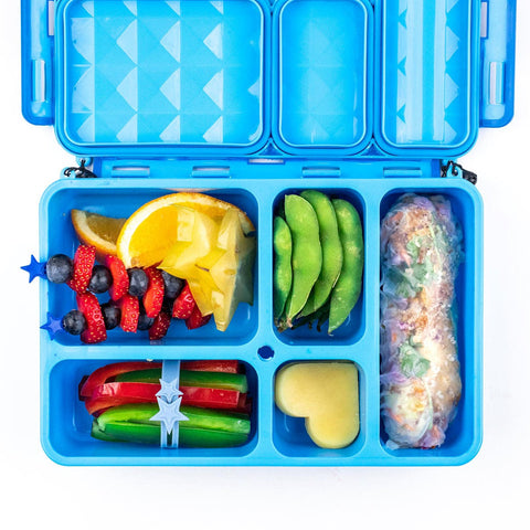 NZ best kids lunchbox snack box Go Green greens small preschool daycare lunch box sale discount code cheap durable strong blue kiwi kids