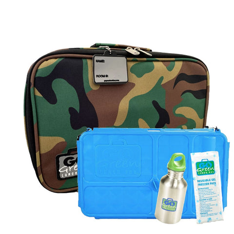 Go Green | Value Bundle Blue Lunchbox - assorted designs