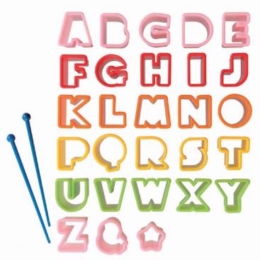 NZ abc alphabet letter food cutter set mini icing fondant cutters sale