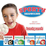 NZ best kids sandwich cookie cutter cutters sport sports rugby ball football soccer baseball softball cricket lunch punch sale discount code lunchbox queen NZ