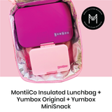 Montii | Large Insulated Lunch Bag - Green, Blue & Grey Designs