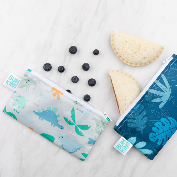 NZ Bumkins kids reusable snack bags dino dinosaur best sale discount code