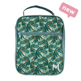 Montii | Large Insulated Lunch Bag - Green, Blue & Grey Designs