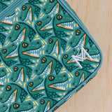 Montii | Large Insulated Lunch Bag - Green, Blue & Grey Designs