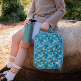 Montii | Large Insulated Lunch Bag - Green, Blue & Grey Designs