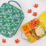 Montii | Large Insulated Lunch Bag - Green, Blue & Grey Designs