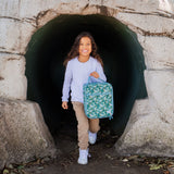 MontiiCo | Large Insulated Lunch Bag - Green, Blue & Grey Designs