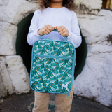 Montii | Large Insulated Lunch Bag - Green, Blue & Grey Designs